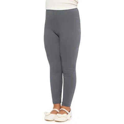 Imagen de Merry Style Leggins de algodón para Niñas Mallas deportivas Pantalones Largos Ropa Deportiva Leggings niña MS10 225 (Gris, 116 cm)