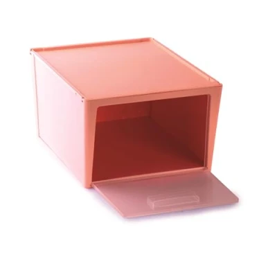 Imagen de Snips, Yoga, Contenedor para Objetos, 15 LT, Caja de Almacenamiento, Ahorrador Espacio, Organizadora Rosa, 37 x 27.7 33 cm, Apertura Frontal, Made in Italy