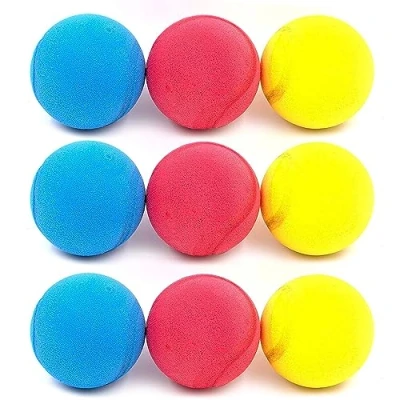 Imagen de Juego de 9 pelotas blandas espuma para niños, 6,5 cm, multicolor