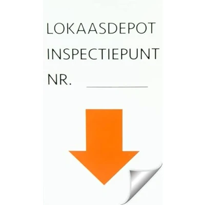 Imagen de Hofman Adhesivo &quot;Punto de inspección&quot; One Size Blanco