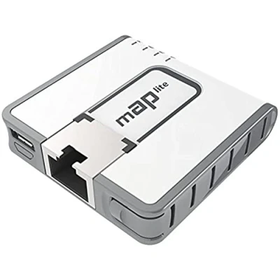 Imagen de Mikrotik mAP lite 100Mbit/s Energía sobre Ethernet (PoE) Blanco Punto de acceso (100 Mbit/s, IEEE 802.11b,IEEE 802.11g,IEEE 802.11n,IEEE 802.3af,IEEE 802.3at, 2,4 GHz, 10,100 1,5 dBi, 3,5 W)