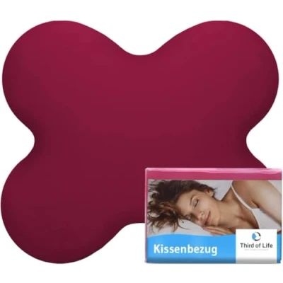Imagen de Funda de Almohada diseñada para la ACAMAR 92% algodón 8% Elastano Ajuste Cierre con Cremallera Pack Individual, Rojo Frambuesa
