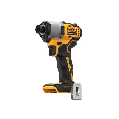 Imagen de DeWalt DCF840N XJ, Llave de impacto a batería XR 18V, Vaso hexagonal ¼ pulgada, Autobloqueo, 200 Nm par apriete, Incluye gancho metálico para cinturón, Sin batería/cargador