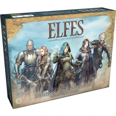 Imagen de Asmodee Black Book Editions Elfos: El Juego de rol Iniciación al Aventuras en Les Terres d&#039;Arran Juegos Mesa a Partir 14 años 2 6 Jugadores Versión Francesa
