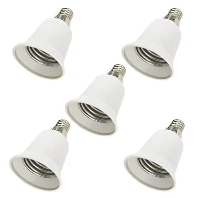 Imagen de DZYDZR 5 adaptadores E14 a E27 para bombillas LED