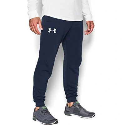 Imagen de Under Armour Rival Cotton Jogger Pantalón Largo, Hombre, Azul (410), L