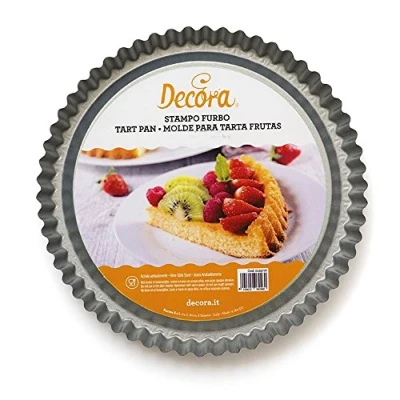 Imagen de DECORA, 0070031 Molde Inteligente para Tarta, de Acero Antiadherente, Redondo Ø 28 X 3 cm, Facilita el Relleno la Diseño Profesional