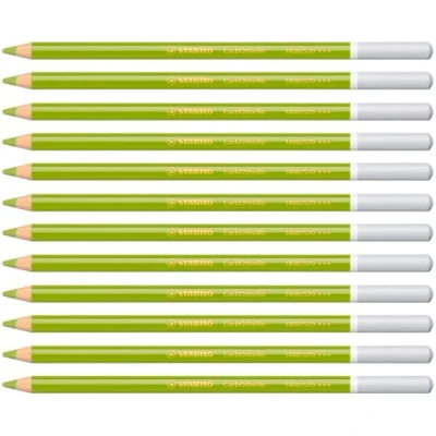 Imagen de Lápiz de Color tiza pastel STABILO CarbOthello Caja con 12 unidades verde hoja medio