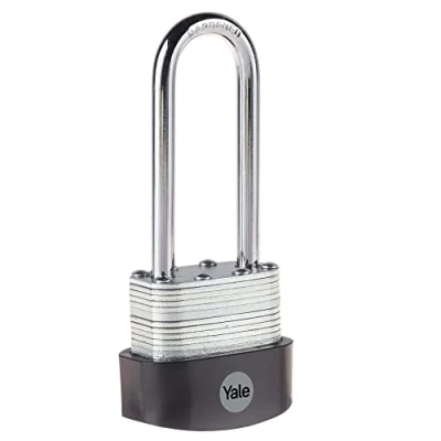 Imagen de Yale Y125B/40/163/1 Candado de Alta Seguridad Laminados Extreme Resistente a la intemperie Cromado 40 mm Arco Largo Y125B