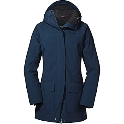 Imagen de Schöffel Ins. Parka Rotterdam L 424 Parca/Abrigos, Mujer, Azul Marino, 40