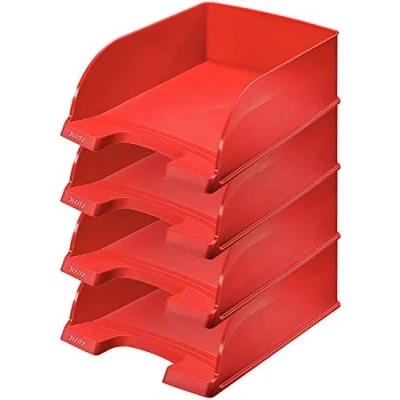 Imagen de Leitz 52330025 Bandeja, color rojo, 4 unidades