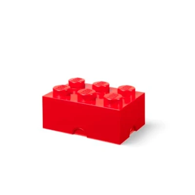 Imagen de Room Copenhagen LEGO Storage Brick 6, rojo (rojo)