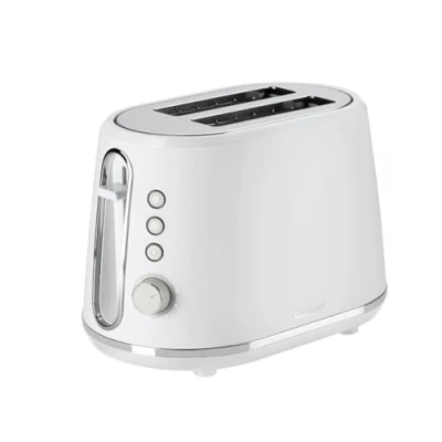 Imagen de Cuisinart Tostadora de 2 rebanadas Ranuras extra profundas, ideales para pan grueso Palanca elevación 7 niveles tostado más descongelación Disponible hervidor a juego Blanco
