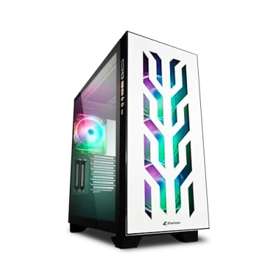 Imagen de CAJA SHARKOON ELITE SHARK CA300T RGB BLANCO