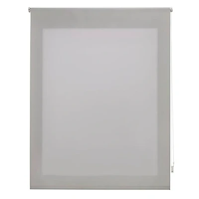 Imagen de DECORBLIND Estor Enrollable translúcido Liso, Medida Estor: 160x175 Ancho x Largo/Medida Tela Liso: 157x170 translucido Color Plata fácil instalación a Pared o Techo