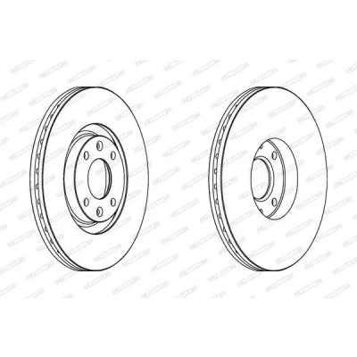 Imagen de FERODO PREMIER DDF1442C Disco de freno 302 26 4 ventilado revestido con tornillos PEUGEOT: 207 Hatchback, 307 SW