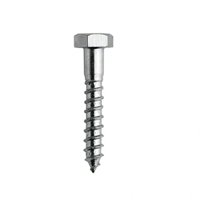 Imagen de DOJA Barcelona Tirafondos Cabeza Hexagonal para Madera 8 x 50 Acero Galvanizado PACK Tornillos Amplio Uso: Construcción, Carpintería, Diseño de Interiores