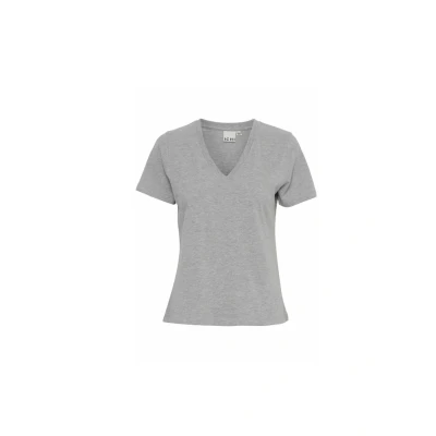 Imagen de ICHI Ihpalmer V SS Camiseta básica, Mujer, Talla: Small, Grey melange