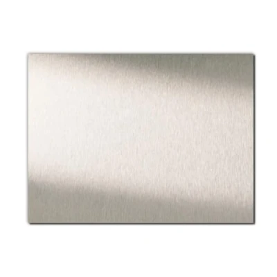 Imagen de Baumaxxe Placa compuesta de aluminio I plata cepillada 15 x 20 cm Cartel para modelismo, construcción ferias, señalización, bricolaje az_137