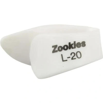 Imagen de JIM DUNLOP Púas Pulgares, Zookies L20, Blanco, Saco de 12, en Plástico