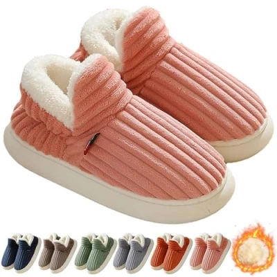 Imagen de Hokuto Pantuflas de nube, Zapatillas Sunmoine Cloud, Unisex Invierno Acogedoras, Felpa Cálidas para el Hogar, Pink, 38.5/39.5 EU