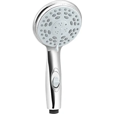 Imagen de Cornat Canzano TECB3477 Alcachofa de ducha mano, 100 mm diámetro, cromada, 3 tipos, normal y masaje, parada agua antical