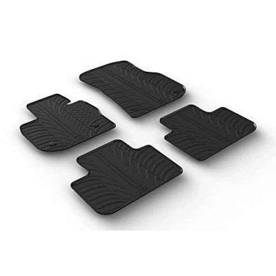 Imagen de Gledring 0540 Juego de alfombrillas suelo Caucho delante y detrás 4 negro 750mm 550mm BMW: X4