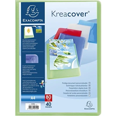 Imagen de Exacompta 5749E Lote de 5 carpetas 40 fundas, A4, multicolor