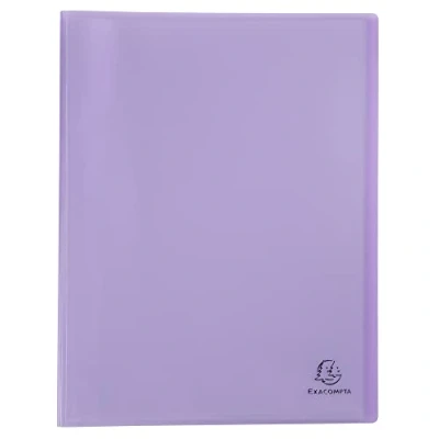 Imagen de Exacompta 88670E 1 protector de documentos Chromaline Pastel 60bolsillos cristal liso 120vistas para A4 tamaño 24x32cm polipropileno reciclado translúcido 5 colores aleatorios