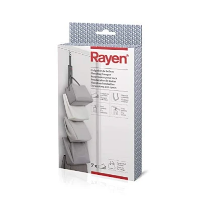 Imagen de Rayen Colgador Para Bolsos armario o puerta 7 colgadores con velcro 7.5 x 95 cm