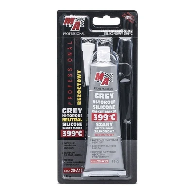 Imagen de MA PROFESSIONAL 20 A13 Material de estanqueidad Tubo Silicona 85 elástico permanente, resistente al aceite gris
