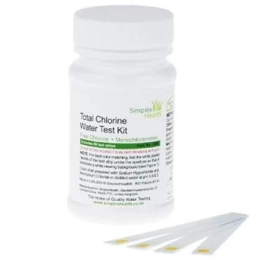 Imagen de Simplex SALUD TOTAL Cloro Check Agua Prueba Tiras (50 TIRAS)