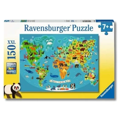 Imagen de Ravensburger Animal World Map 150 Piece Jigsaw Puzzle for Kids Age 7 Years Up