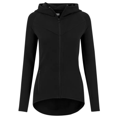 Imagen de Urban Classics Ladies Athletic Interlock ZIP Hoody Sudadera con cremallera, Mujer, Talla: Large, Black
