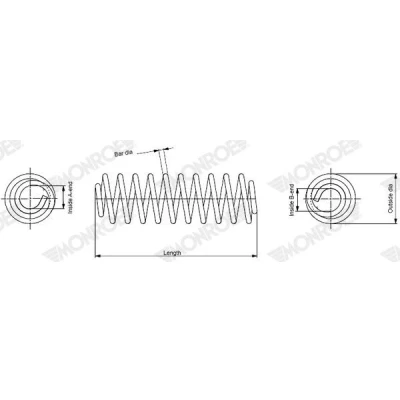 Imagen de MONROE SP4978 Muelle de suspensión helicoidal SUZUKI: Swift V (AZ) 1.0, 1.2, 1.2 SHVS 2017