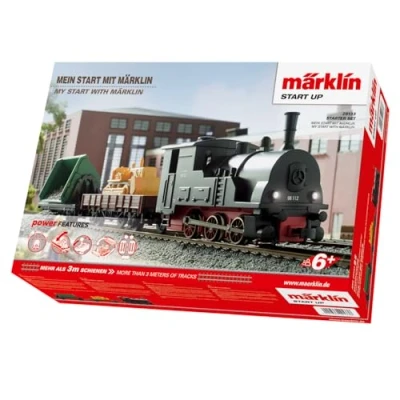 Imagen de Märklin 29133 Maqueta de ferrocarril, 230 V, Pista H0, Set Inicio Locomotora, vagones, rieles y Dispositivo Control incluidos en el