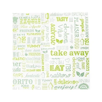 Imagen de 1000 unidades Envoltorios Basket &#039;Parole&#039; 32 G/M2 31X31 Cm Verde Perg. Antigrasas186,28,186,29,186,30,217,54,186,31