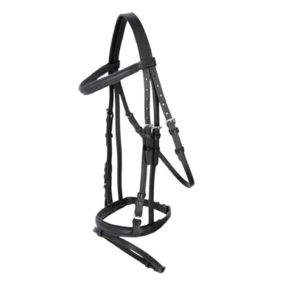 Imagen de Kerbl trensen de Brida estándar Cuero para Poni, Negro, 321713