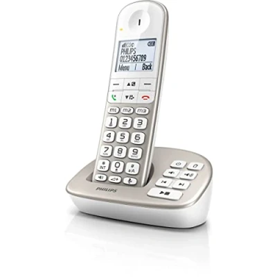 Imagen de Teléfono inalámbrico Philips XL4951S/38, Sencillo, 1,8&#039; Plateado/Blanco