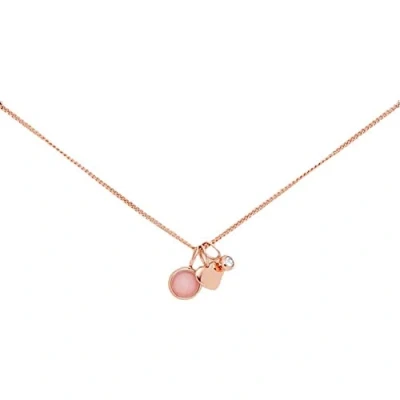 Imagen de Fossil Collar Para Mujer Personalización, Longitud Total: 40 cm + 5 Extensión Cadena Oro Rosa Acero Inoxidable, JF03046791
