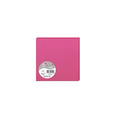 Imagen de Clairefontaine 1824C Un paquet de 25 cartes Pollen 13,5x13,5 cm 210g, Fuchsia
