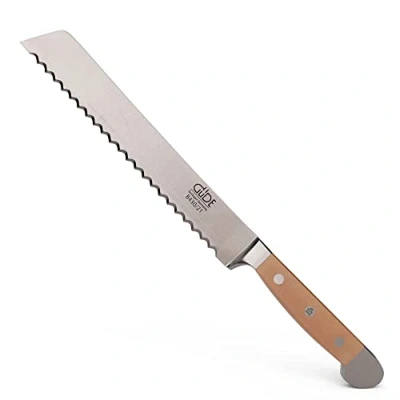 Imagen de Güde Solingen Cuchillo para pan forjado zurdos y derechos, 21 cm, madera de peral, ALPHA BIRNE doble virola, Hecho a mano en Alemania