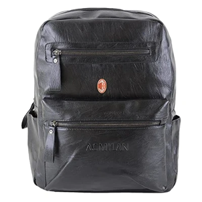 Imagen de AC Milan Milan, bolsa mochila unisex, adulto, negro, talla única