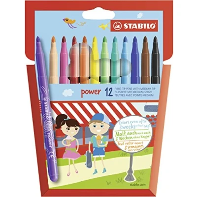 Imagen de STABILO power Rotulador Estuche con 12 colores Multicolor