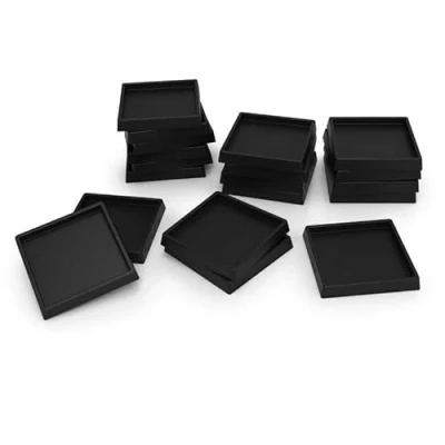 Imagen de Green Stuff World Para modelos y miniaturas, bases rectangulares de plástico huecas 30 mm 12841