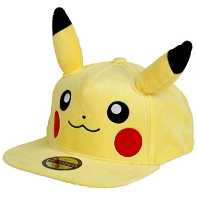 Imagen de Pokémon Pikachu Unisex Gorra Amarillo One Size 80% poliéster, 20% algodón