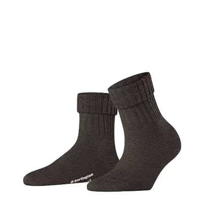 Imagen de Burlington Plymouth W SO lana unicolor 1 par, Calcetines Mujer, Marrón (Dark Brown 5235), 36 41