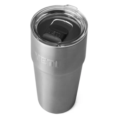 Imagen de YETI Rambler Cup, Vacuum Insulated Stainless Steel Stackable Cup with Magslider Lid, Steel, 20 oz (591 ml)