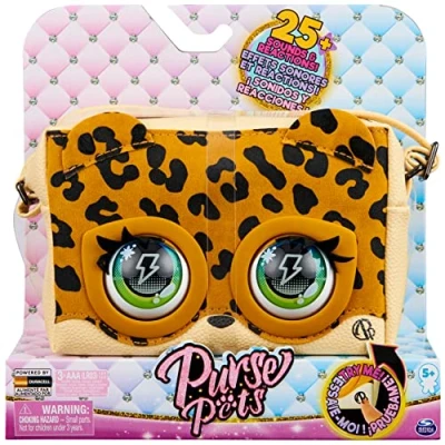 Imagen de Purse Pets Leoluxe Leopard Interactive con más de 25 Sonidos y reacciones, Juguetes Infantiles para niñas 5 años en adelante