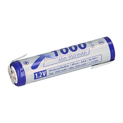 Imagen de Batería AAA Micro NI MH 1,2 V 1000 mAh Z soldadura recargable + baja autodescarga